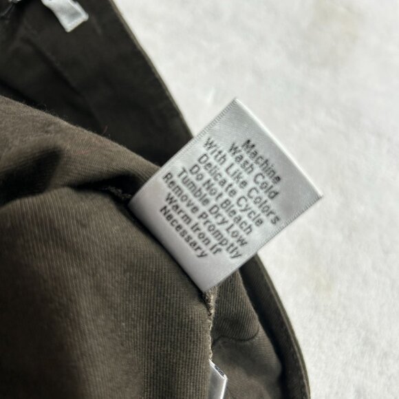 CAbi Womens Stadium Pants Olive Green Zip-Leg Flare Stretch Size 8 Style 184 New - Picture 5 of 15